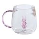 thumbnail image 1 of Taza de vidrio hecha a mano con forma de animal y planta, taza de agua, linda taza para café, leche y asa colorida., 1 of 8