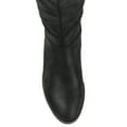 thumbnail image 5 of Journee Womens Lelanni Wide Calf Stacked Heel Knee High Boots, 5 of 10