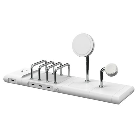 Scosche BaseLynx 2.0 Pro Modular Charging Station w/ Phone Stand/Pad/Multi Device Charger & AC Plug