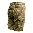 thumbnail image 2 of SWSMCLT Men's Camo Solid Cargo Shorts Camouflage Printed Short Loose with Pocket Casual Summer Knee Length Cotton Lightweight Fashion Camo Khaki Camo Camouflage 34, 2 of 2
