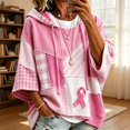 thumbnail image 2 of Women Oversized Tunic Drawstring Sweaters Fall Slouchy 3/4 Sleeve Soft and Comfort Casual Pullover, XL, 2 of 4