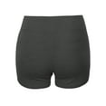 thumbnail image 3 of A2Y Women's Basic Solid Premium Cotton High Rise Bike Shorts Charcoal XL, 3 of 6
