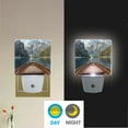 thumbnail image 2 of Yayeee LED Night Light for The Home Plug in With Light Sensors 2 Pack, Wooden Boat, 2 of 6