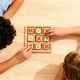 thumbnail image 1 of Juego de tres en raya de madera | Juego de mesa clásico de tres en raya para niños | Juego de estrategia educativo para niños | Juegos de fiesta familiares para viajes en interiores, 1 of 5