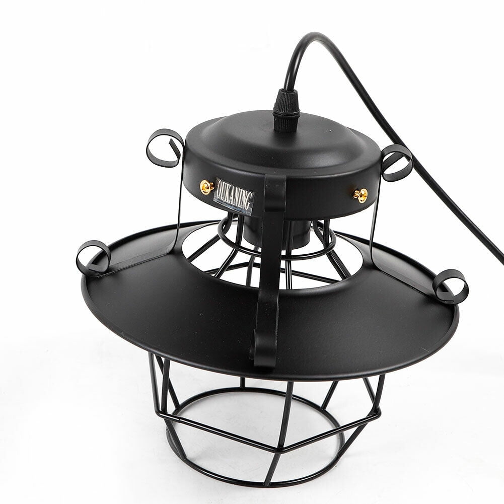 Farmhouse Ceiling Light Fixture Rustic Industrial Iron Cage Hanging Pendant Lamp