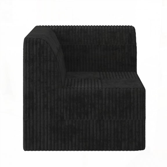 Modern Minimalist Corduroy Corner Sofa Compressed Sectional - Comfy for Living Room & Bedroom