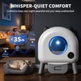 thumbnail image 6 of Automatic Cat Litter Box, Large Self Cleaning Litter Box with Smart Sensor, Low Noise Automatic Cat Toilet for Multi-Cat Homes, White, 6 of 9