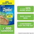 thumbnail image 1 of Ziploc® Sandwich Bags with Grip 'n Seal Technology, 90 Bags, 1 of 4