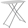 thumbnail image 2 of Flash Furniture 18.75''W x 29''L Height Adjustable Granite White Plastic Folding Table, 2 of 4