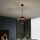 thumbnail image 5 of Colgante ajustable, decoración ligera, decoración de ahorro de energía, botón de ajuste para interior sola cabeza, lámpara de lámpara E27, negro, 5 of 6