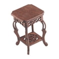 thumbnail image 3 of jinwen Fishbowl Rack 8 x 8 cm Shop Decor Plant Display Stand for Patio Pots Outdoor Deep Brown, 3 of 9