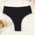 thumbnail image 5 of QTBIUQ Womens Bikini Swim Thong Bottom Briefs Solid Color High Cut Swimwear Swimsuit Bottoms, 5 of 7