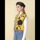 thumbnail image 5 of Chaleco de Vaquera, Atuendo Occidental para Mujer, Chaleco Bordado, Cárdigan Corto Sin Mangas, Top Bohemio. Negro y Dorado S, 5 of 8