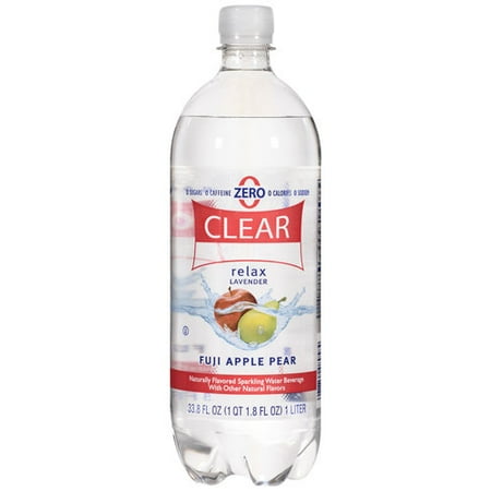 Clear American Relax Lavender Fuji Apple Pear Sparkling Water, 33.8 Fl. Oz.