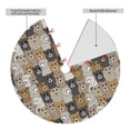 thumbnail image 6 of Cauagu 30" Christmas Tree Skirt Cartoon Bear Pattern Christmas Tree Decorations Tree Mat for Xmas Decorations Occasion Holiday Home Decor -30", 6 of 7
