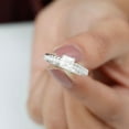 thumbnail image 2 of Empire Jewelry 1.4 Ct Princess Cut Diamond Wedding Ring - 14K White Gold Ring on Sale - Bridal Diamond Jewelry for Her - Double Shank Engagement Wedding Ring for Women - Classic Engagement Rings, 2 of 5