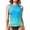 Blue #41, variant on High Neck Tankini Tops for Women Sleeveless Tummy Control Bathing Suit Top Stretchy Modest No Bottom Swim Tank Top Black 2XL