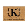 thumbnail image 1 of VogueV A-Z Alphabet Doormat - Personalized Entry Rug for Graduation K, 1 of 4