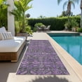 thumbnail image 5 of Addison Rugs Chantille Indoor/Outdoor Transitional Bohemian Purple Washable Runner Rug, 2'3" x 7'6", 5 of 5