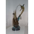 thumbnail image 4 of Nifao Old Man Fishing a Large Catch Bronze Statue – Home Decor Sculpture, 27"L x 13"W x 30"H, 4 of 10