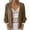 Brown, variant on Cardigan Sweaters for Women Solid 3/4 Sleeve Flared Cuffs Lace Linen Cardigan Lightweight Open Front Casual Autumn Outwear Loose Cardigan Tops