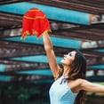 thumbnail image 3 of OULII Chinese Handkerchief 4Pcs Red for Dancing and Stage Performances, 3 of 8