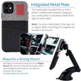 thumbnail image 4 of Dockem iPhone 11 Luxe M2 Wallet Case; Built-in Metal Plate, 2 Card Holder Slots, Black/Grey, 4 of 9
