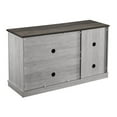 thumbnail image 6 of FESTIVO 48" Rustic Wood Finish Buffet Cabinet with 3 Doors - Ample Storage - 48" in Width Grey Natural Finish,Wood Finish, 6 of 6
