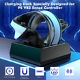 thumbnail image 7 of Mooroer PS VR2 Charging Station for Sony PS VR2 Sense Controllers with LED Light Magnetic High Speed Charging Dock Holder with Removable Type-C Charging Port Charging Dock for Sony PS VR2 Accessories, 7 of 7