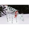 Holiday Time Crystal Bead Feeding Doe LED Light Sculpture, 42" Tall