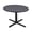 Grey / Black, variant on Romig Pillar Large 48 in. Round X-Base Breakroom Table- Maple