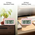 thumbnail image 5 of Unique Bargains Small Loud Alarm Clock Battery Operated Desk Clock Blue, 5 of 6