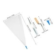 thumbnail image 2 of CRAFTHROU 3 Pcs Sac de Joint Pointant Blanc Outil de Joint Robuste pour Chantiers de Construction, 2 of 8