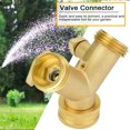 thumbnail image 5 of Garden Hose Adapter3/4" Double Outlet Brass Garden Connector Hose Connector Unrivaled Performance, 5 of 5