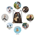 thumbnail image 6 of Wukai Flower Crown Dog Drawstring Backpack Bag Sport Gym Sackpack Large Size String Backpack Cinch for Women Men-Medium, 6 of 6