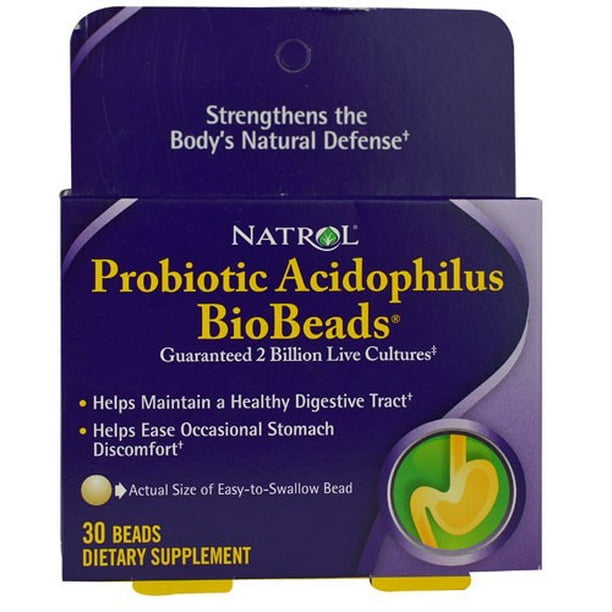 Natrol Probiotic Acidophilus Biobeads, 30 Ct
