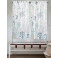 thumbnail image 6 of Living Room Curtains 72 Inches length, Coastal Window Treatment Curtain Drapes, Turquoise Blue Turtle Starfish Coral Jellyfish Light Filtering Drapes for Bedroom Laundry Room, 52"x72", 2 Panels, 6 of 7