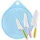 thumbnail image 1 of Kit de cocina seguro para niños, materiales libres de BPA para el desarrollo de la creatividad, incluye cuchillos duraderos no tóxicos con mango ergonómico y bordes dentados (3 piezas), 1 of 5
