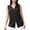 Black, variant on Women's 2026 Sleeveless Button Down Cardigan Sweaters Fashion Casual Soft Knit Office Duster Vests with Cozy Pockets