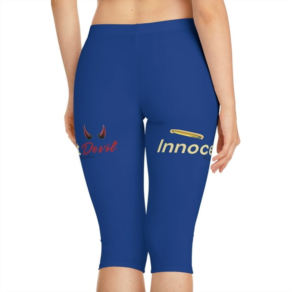 Innocent Devil Women's Black Capri Leggings
