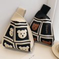 thumbnail image 2 of Bolso de mano con bonito animal, bolso de mujer portátil, bolso de mano de mujer de punto para exteriores que combina con todo, 2 of 6