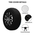 thumbnail image 2 of Pofeuu Playful Cat Fisheye View Print Spare Tire Wheel Cover for Car Truck SUV Camper Universal Fit Spare Tire Cover RV Spare Tire Covers-16 inch, 2 of 6