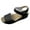 Black, variant on Xfvqtps Wedges for Women Ankle Hook and Loop Open Toe Hollow out Arch Support Soft Sole Comfortable Non Slip Breathable Summer Casual Walking Sandals Beige