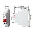 Din Rail Mount Led Signal Lamp Series Ac/Dc 24V Indication Pilot Lights