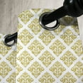 thumbnail image 3 of Ambesonne Damask Grommet Curtain, Traditional Antique, 50" x 96", Green Yellow and White, 3 of 6