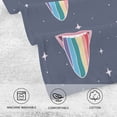 thumbnail image 4 of Cute Lgbtq Rainbow Tongue Patterned Hand Towels 2 PCS, Cotton Bath Towel for Drying Face Hands Body ,Absorbent Lightweight Towels for Bathroom Ktichen Travel Gym, 16"x28", 4 of 7