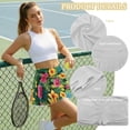 thumbnail image 6 of Yuyamidu Colorful Hibiscus Golf Skirts for Women Palm Leaves Women's Athletic Skirt Casual Stylish Tennis Skorts for Woman Skirts with Shorts Size 2XL, 6 of 7