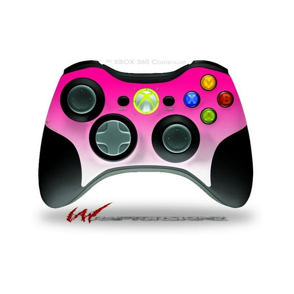 Smooth Fades White Hot Pink - Decal Style Skin fits Microsoft XBOX 360 Wireless Controller (CONTROLLER NOT INCLUDED) by WraptorSkinz