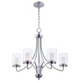 thumbnail image 1 of Maxim 30265CLFTSN Mod 5-Light Chandelier, Satin Nickel, 1 of 8