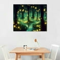 thumbnail image 2 of Nawypu Canvas Wall Art,Fantasy Forest At Night With Fireflies,Extra Large Wall Art,Framed Panoramic Canvas Print,Framed Wall Art,Framed Modern Canvas Wall Art, 2 of 4